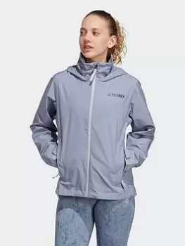Image of adidas Terrex Terrex Rainready Jacket, Purple Size M Women
