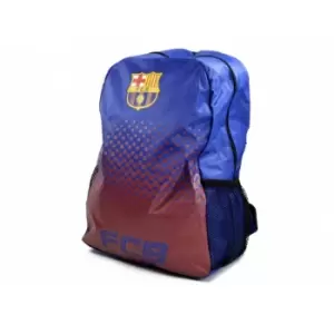 Image of FC Barcelona Official Football Fade Backpack/Rucksack (One Size) (Blue/Claret)