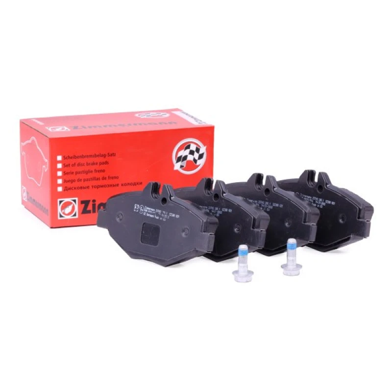 Image of ZIMMERMANN 23743.200.1 Brake pad set Front Axle, prepared for wear warning indicator, Photo corresponds to scope of supply Brake Pad Set,disc brake (