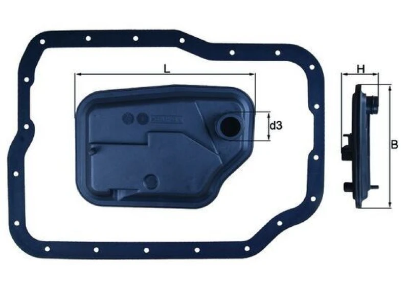 Image of Automatic transmission filter kit MAHLE HX 149D