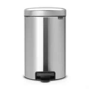 image of Brabantia 12L NewIcon Pedal Bin - Matt Steel