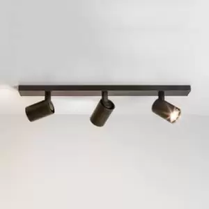 image of Ascoli 3 Light Triple Spotlight Bar Bronze Effect, GU10