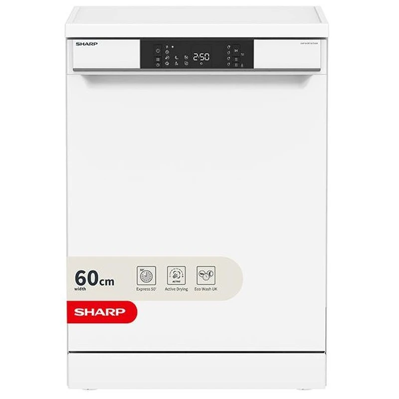 Image of Sharp QW-NA1FF47D4W-EN Full Size Freestanding Dishwasher