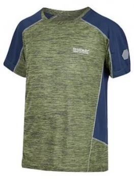 Image of Regatta Boys Takson II Tech T-Shirt - Green, Size 11-12 Years