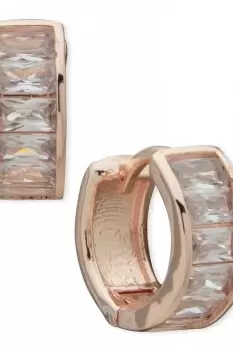 Image of Anne Klein Baguette Hoop Earrings 60572275-5ZU