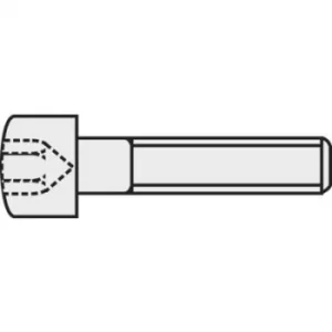 Image of TOOLCRAFT 839659 Allen screws M2 8mm Hex socket (Allen) DIN 912 ISO 4762 Steel 8.8. grade Black 20 pc(s)