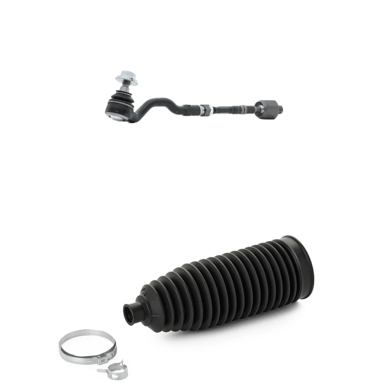 Image of RIDEX 284R0696 Tie Rod Front Axle Right, with steering bellows Rod Assembly (284)