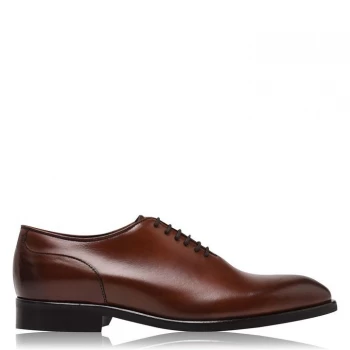 image of Reiss Bay Lace Up Shoes - Dark Cognac