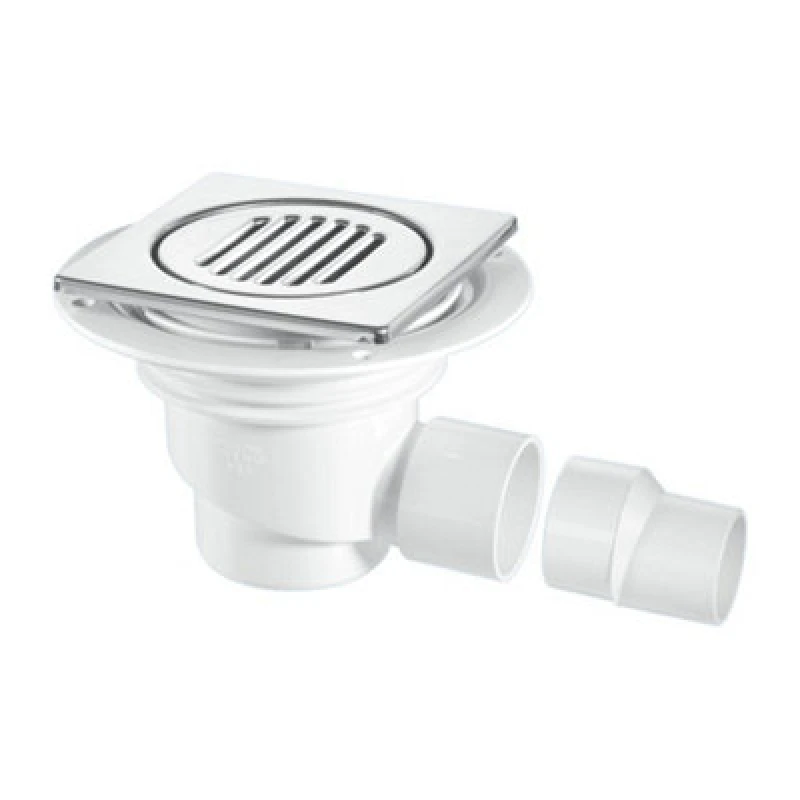 Image of Mcalpine Tsg1-T150Ss 75mm Water Seal Gully With Horizontal Outlet For Tiled Or Stone Floors