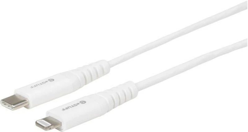 Image of eSTUFF USB-C Lightning Cable MFI 2m White