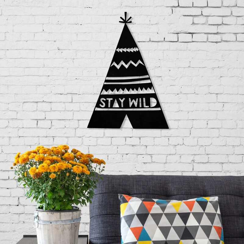 Image of DECORTIE Decortie - metal wall art NO.19 wild - Black M.DK.T.13644