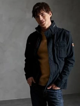 Image of Superdry Classic Rookie Jacket, Navy, Size 2XL, Men
