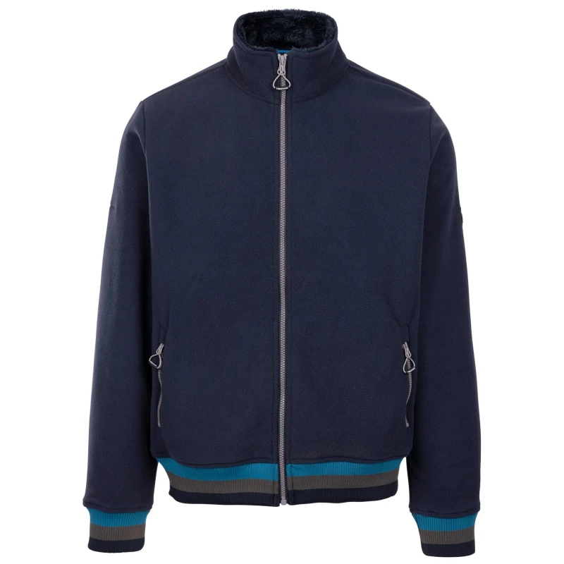 Image of Trespass Trespass Men Elford AT300 Fleece Top in Navy Size: Small Navy S Male 5063750809151