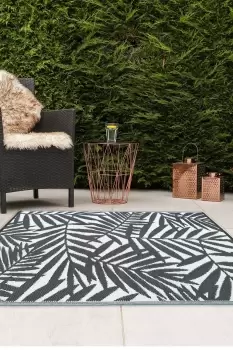 image of JVL Leaves Outdoor Rug 120 x 170cm