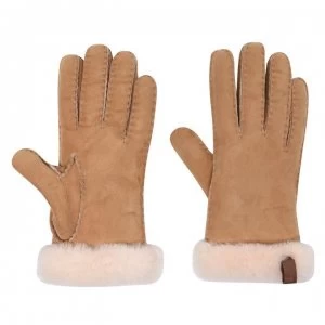 Image of Ugg Shorty Trim Gloves - Chestnut CHE