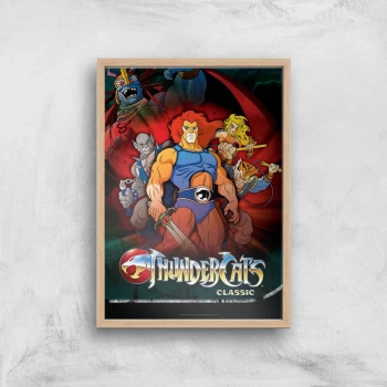 Image of Thundercats Giclee Art Print - A4 - Wooden Frame