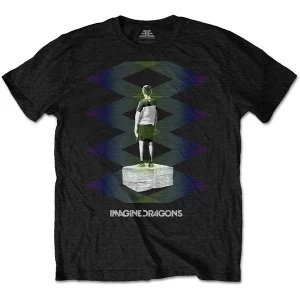 Image of Imagine Dragons - Zig Zag Mens Large T-Shirt - Black