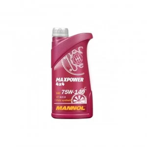 Image of MANNOL 1L MAXPOWER 4x4 Fully Synthetic Transmission Oil 75W-140 API GL-5 LS