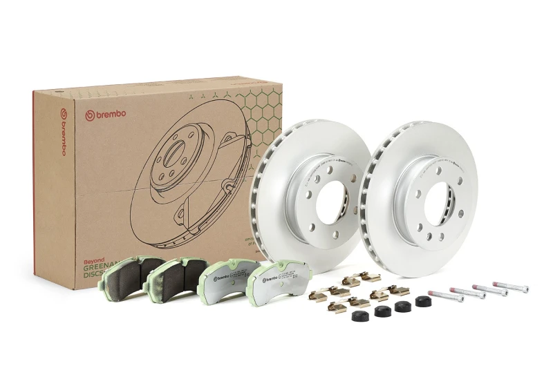 Image of BREMBO Brake discs and pads set BREMBO KT 10 052