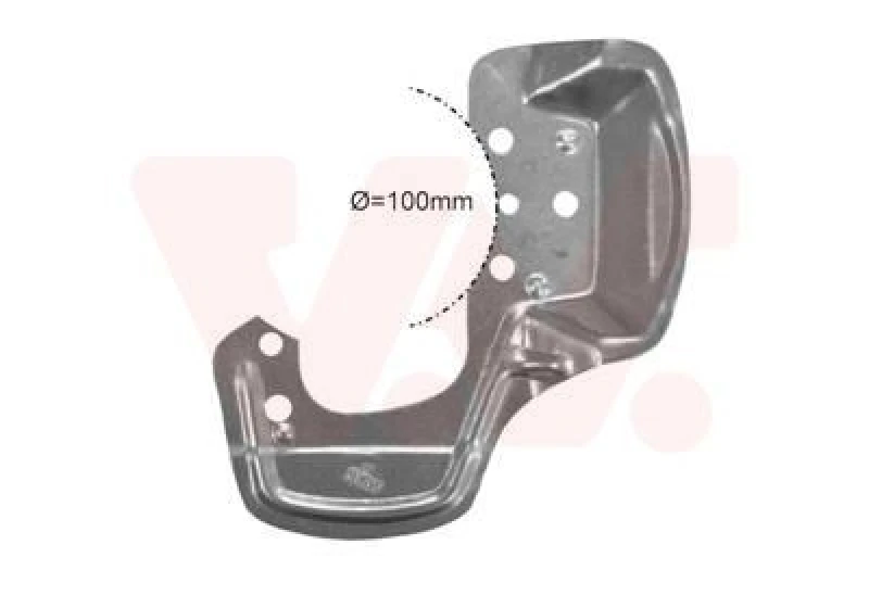 Image of VAN WEZEL Brake disc backing plate VAN WEZEL 3778371