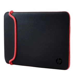 Image of HP 35.56cm 14 Reversible Black Red Neoprene Sleeve