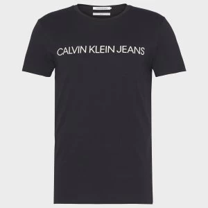 Image of CK Jeans Mens Core Institutional Logo T-Shirt - CK Black - M