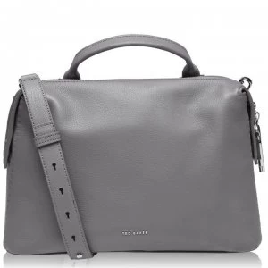 image of Ted Baker Eliiee Soft Leather Tote Bag - dk-grey