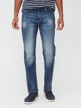 Image of Armani Exchange J16 Straight Leg Vintage Wash Jeans Blue Size 30 Men