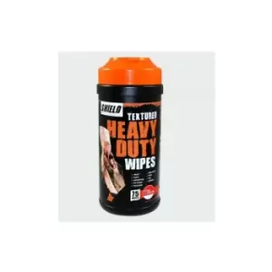 Image of HDSCRUB Textured Heavy Duty Builders Wipes Tub of 75 - Shield