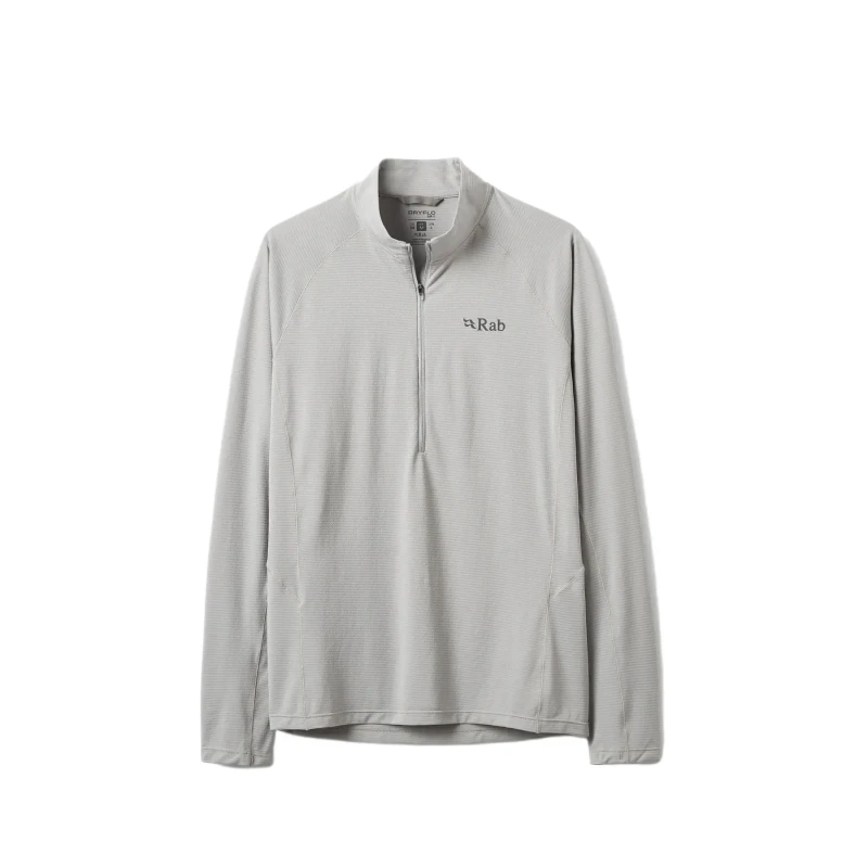 Image of Long-sleeved zip-up T-Shirt Rab Sonic Blanc Male 2XL
