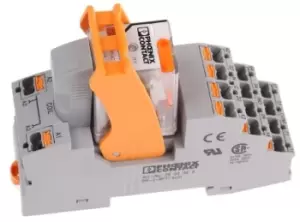 Image of Phoenix Contact, 230V ac Coil Non-Latching Relay 4PDT, 5A Switching Current DIN Rail, 2903304