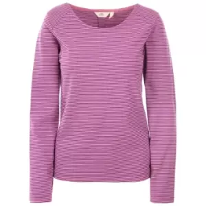 Image of Trespass Womens/Ladies Caribou Casual Top (M) (Wild Purple Stripe)