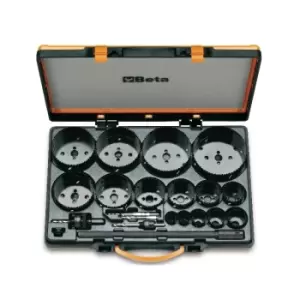 image of Beta Tools 450/C21 21pc Industrial Holesaw & Accessory Set 004500315