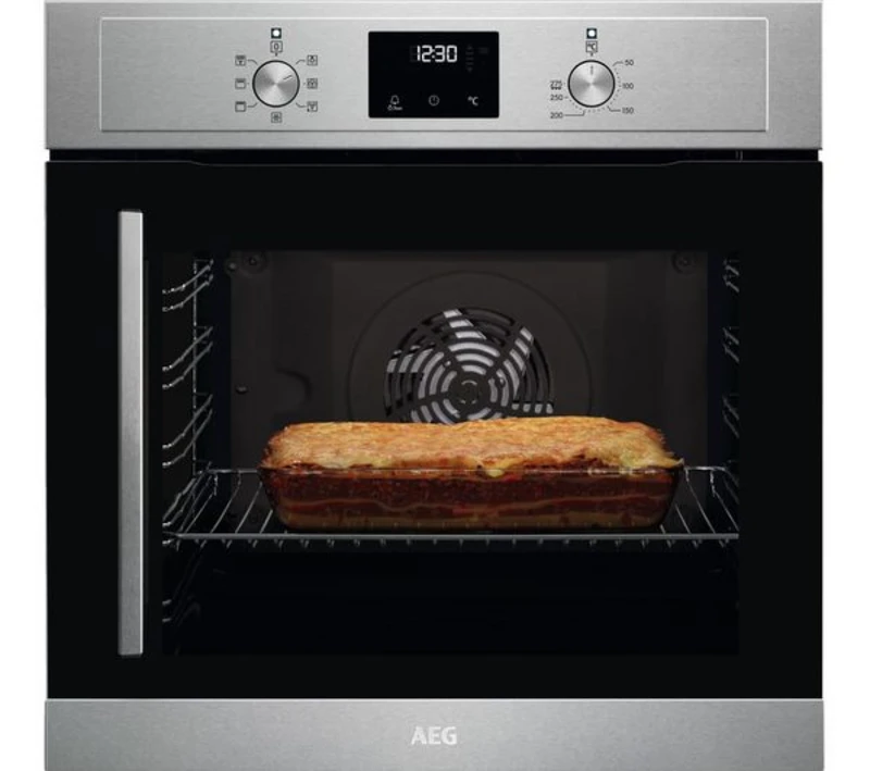 image of AEG 6000 Series BCX335R11M Built In Electric Single Oven - Stainless Steel - A Rated