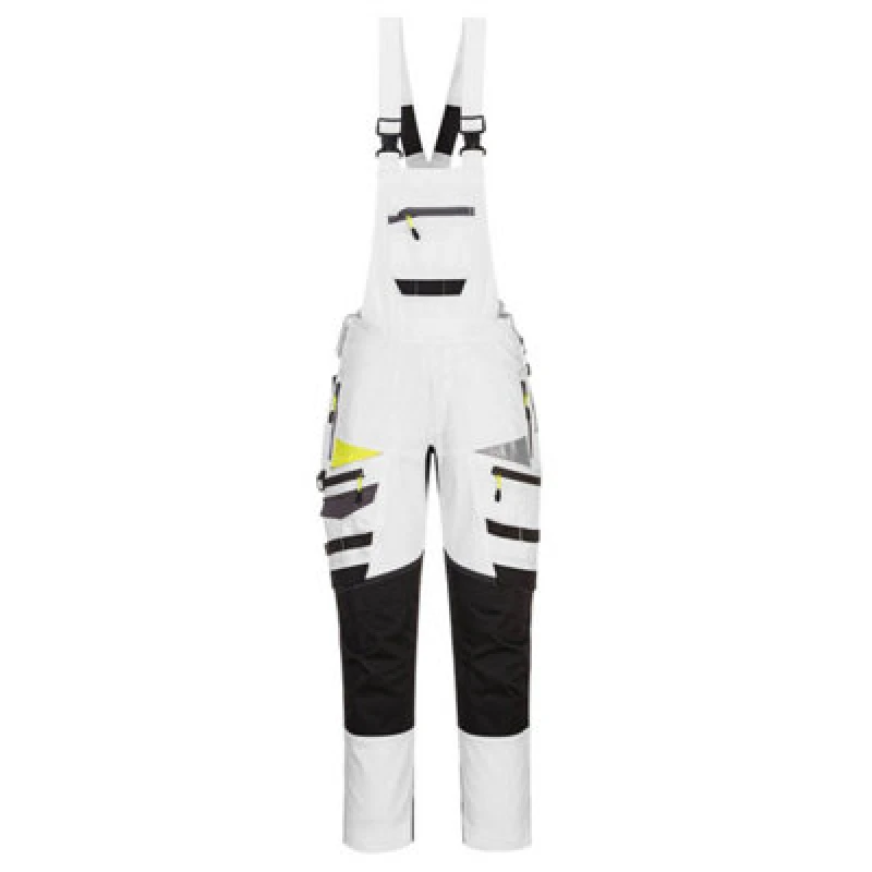 Image of Portwest DX4 Work Bib and Brace DX441WGRL Colour: White / Grey