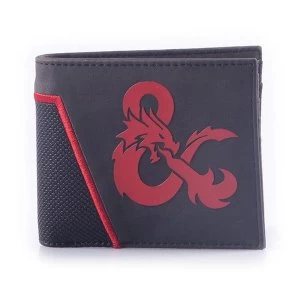 image of Hasbro - Dungeons & Dragons Ampersand Logo Bi-fold Wallet (Black/Red)