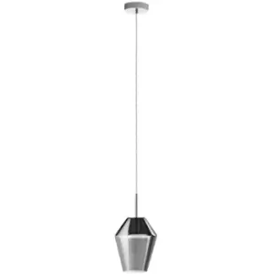 Murmillo - 1 Light Ceiling Pendant Polished Chrome, Smoked Glass Finish, E27 - Eglo