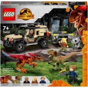 image of LEGO Jurassic World: Pyroraptor & Dilophosaurus Transport (76951)