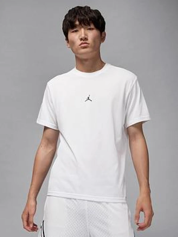 Image of Air Jordan Mens Small Logo Regular Fit T-Shirt - White Male S