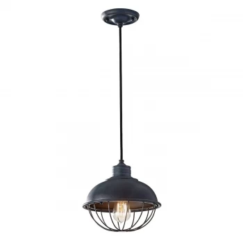 Image of 1 Light Ceiling Pendant Antique Forged Iron, E27