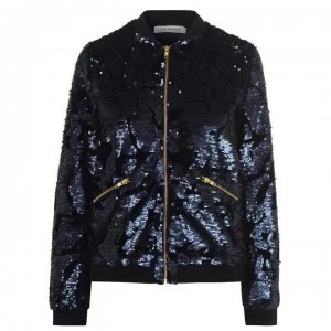 image of Sofie Schnoor Sequin Bomber Jacket - 5059 - Dk Blue