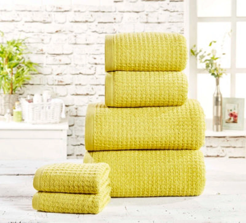 Image of Rapport Home Waffle Bath Towel Pure Cotton Jive