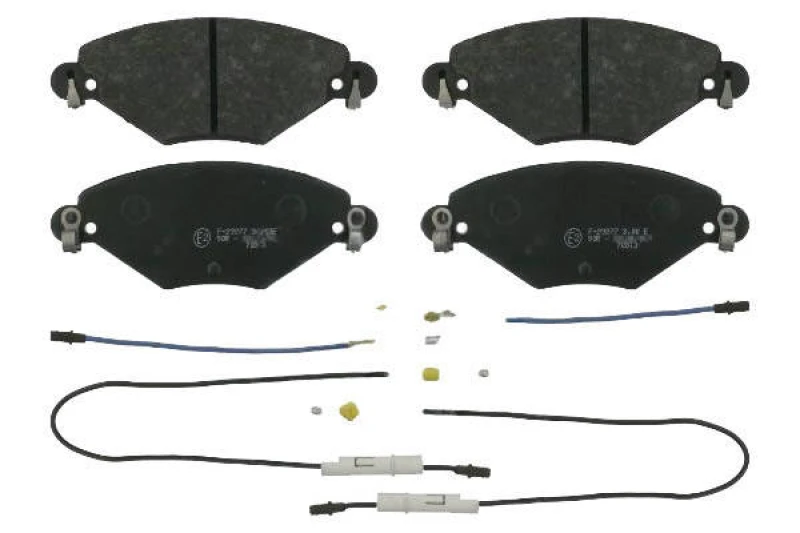 Image of Blue PRINT ADP154246 Brake pad set Front Axle, incl. wear warning contact Brake Pad Set,disc brake (402)