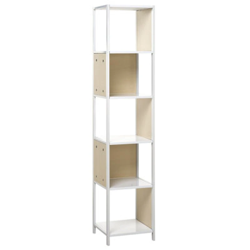 Image of Beliani 5 Tier Shelving Unit Bogota 165cm White