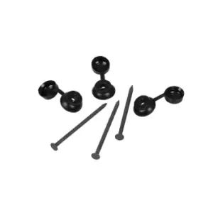 image of Coroline Black Fixings - 20 pack