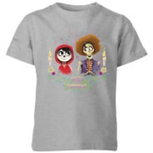 image of Coco Miguel And Hector Kids T-Shirt - Grey - 11-12 Years