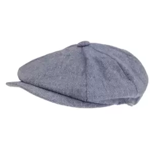 image of Tom Franks Mens Baker Boy Summer Hat (M/L) (Blue Marl)