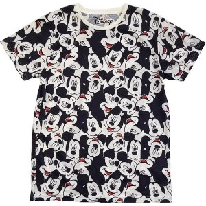 Image of Disney - Mickey Mouse AOP Heads Unisex Large T-Shirt - White