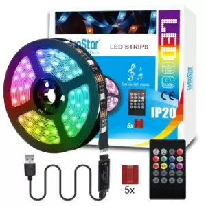 image of LED Strips Light with Remote Control, power by USB, 3M