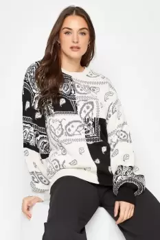 image of Tall Paisley Jacquard Jumper